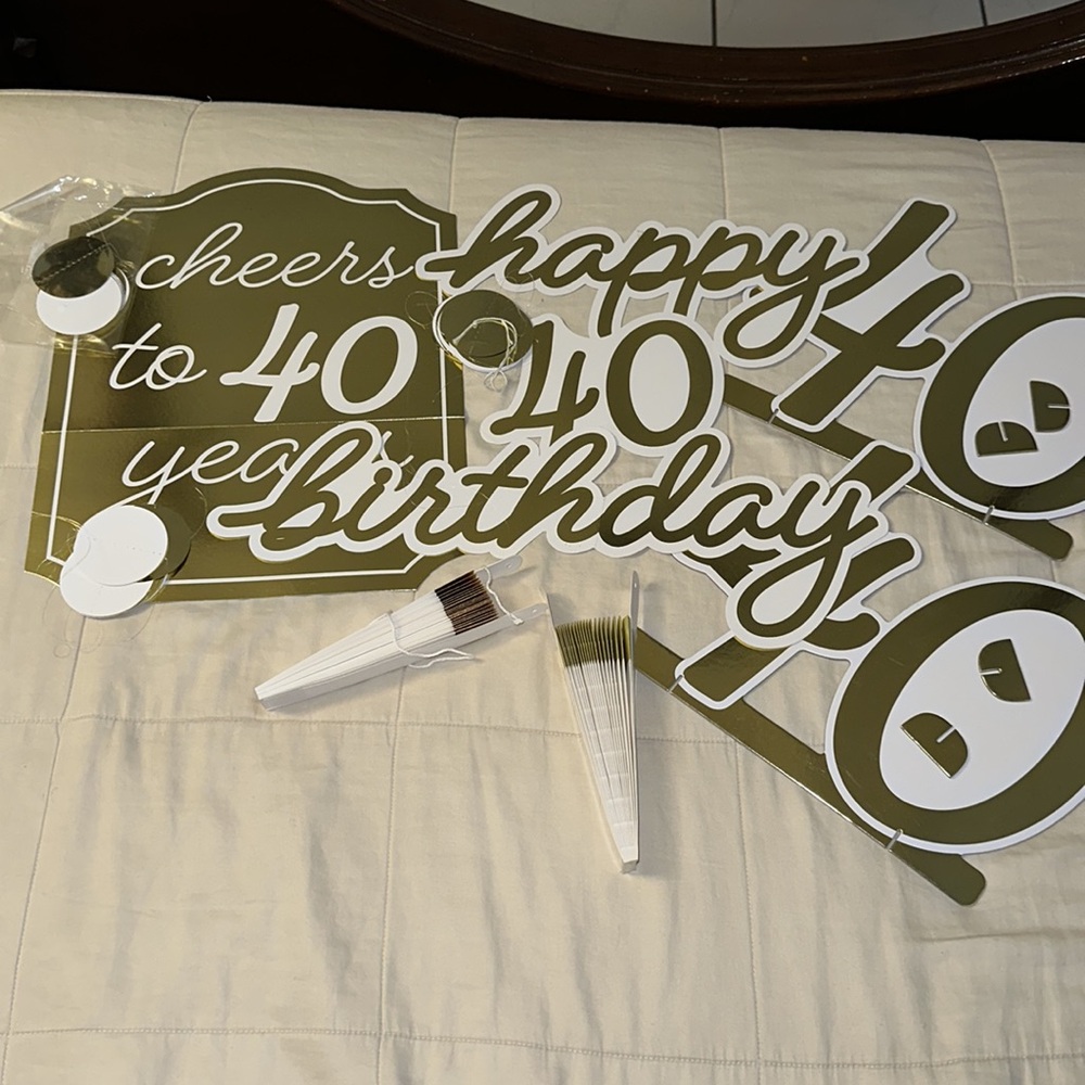 40th birthday room decor kit